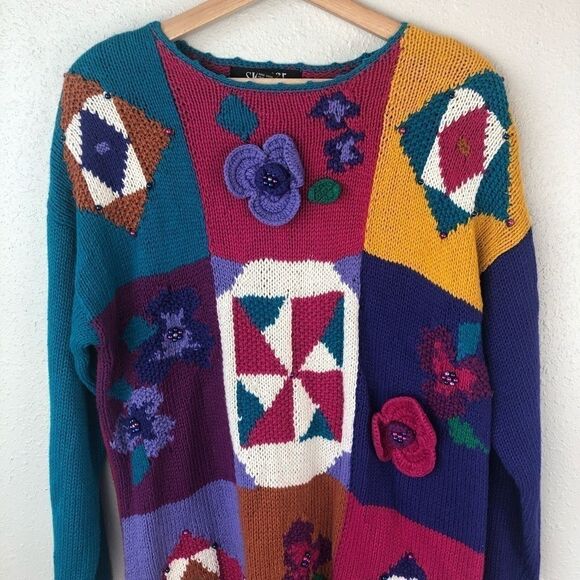 NWT SK Wear Ramie Blend Sweater Size S - Picture 2 of 8